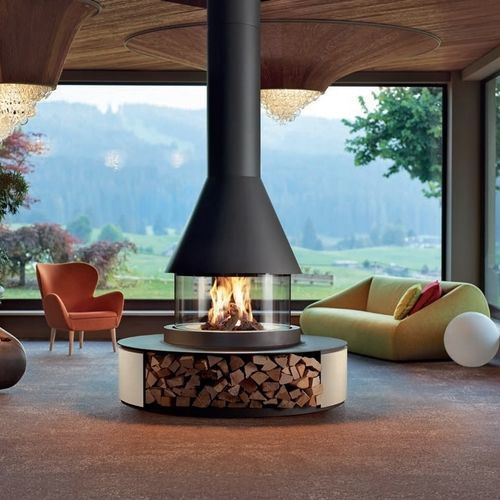 Holzkamin - DUNDEE - Piazzetta - Einbau / Insel / Zentral