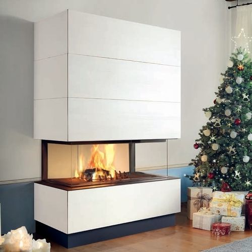 Holzkamin - KIEL M - Piazzetta - wandmontiert / für Wandmontage / ohne Abzug