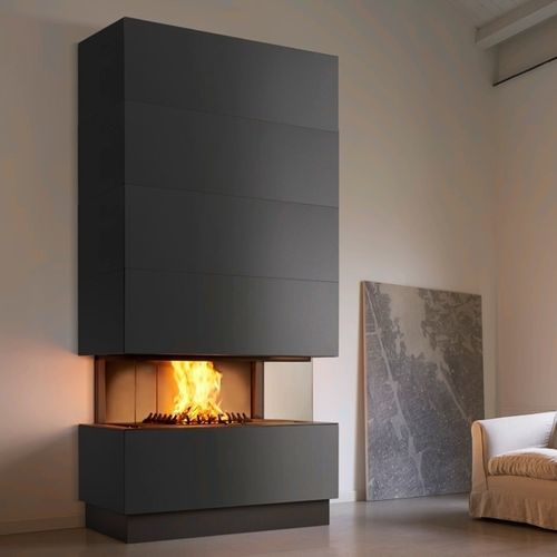 Holzkamin - KIEL XL - Piazzetta - wandmontiert / für Wandmontage / ohne Abzug
