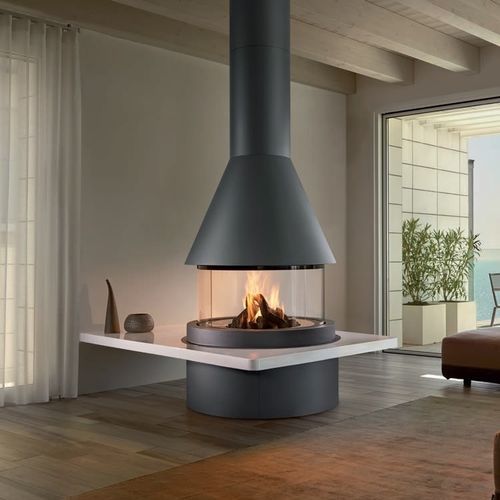 Holzkamin - OBAN - Piazzetta - Einbau / Insel / Zentral