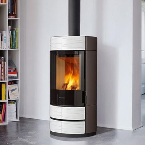 Holz-Kaminofen - ROUND - Piazzetta - 5 kW...10 kW / freistehend / modern