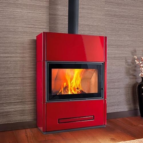 Holz-Kaminofen - BERNA - Piazzetta - 10 kW...20 kW / freistehend / modern