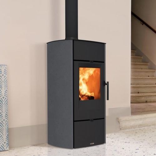 Holz-Kaminofen - E520 - 5 STELLE - Piazzetta - 5 kW...10 kW / freistehend / modern