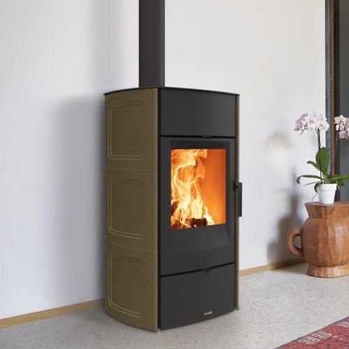 Holz-Kaminofen - E520 C - 5 STELLE - Piazzetta - 5 kW...10 kW / freistehend / modern