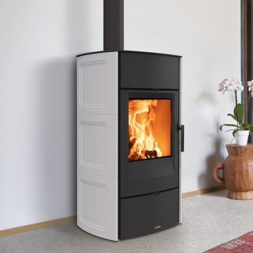 Holz-Kaminofen - E530 C - 5 STELLE - Piazzetta - 5 kW...10 kW / freistehend / modern