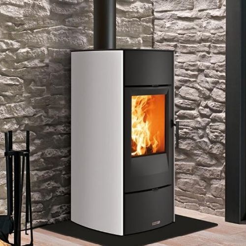 Holz-Kaminofen - E530 - 5 STELLE - Piazzetta - 5 kW...10 kW / freistehend / modern