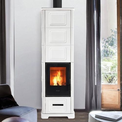 Holz-Kaminofen - E928 C-H - 5 STELLE - Piazzetta - 5 kW...10 kW / 10 kW...20 kW / freistehend