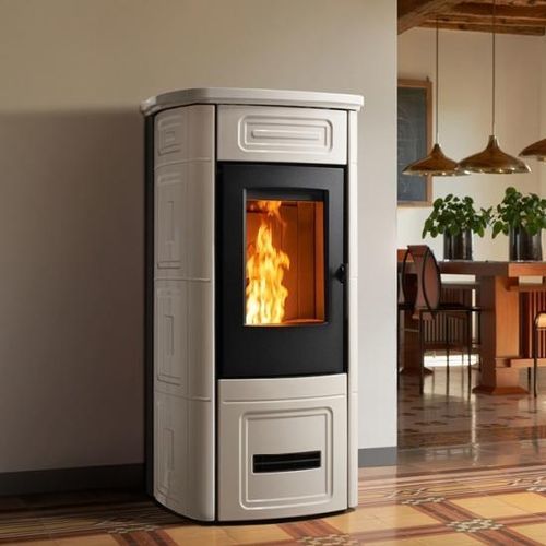 Pelletkaminofen - P931 R - 5 STELLE - Piazzetta - 0 - 5 kW / 10 kW...20 kW / freistehend