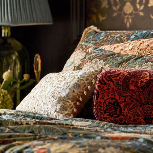 Möbelstoff - INDIAN FLOCK  - MORRIS & Co. - Motiv / Polyester / Baumwolle