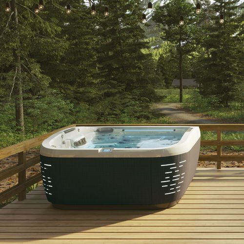 Whirlpool zum Aufstellen - J-575™  - Jacuzzi France - quadratisch / Sechssitzer / Acryl