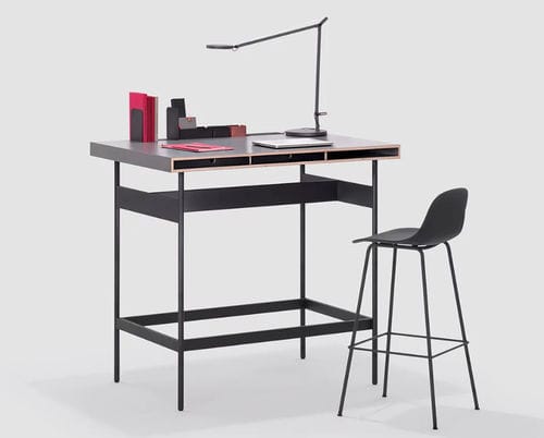 Moderner Arbeitstisch - STUDIO FACT HIGH - Bene GmbH - Eiche / Kastanienholz / melaminbeschichtet