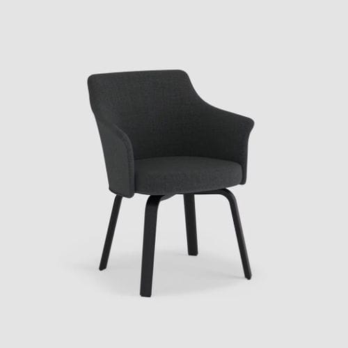 Moderner Sessel - PORTS - Bene GmbH - Stoff / Holz / Polster