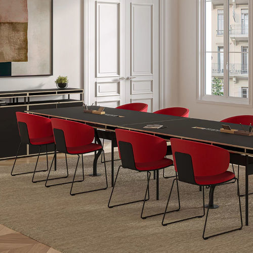 Moderner Besucherstuhl - STUDIO - Bene GmbH - für Wohnzimmer / für den Innenraum / Stoff