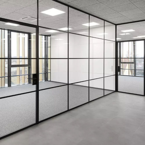 Abnehmbare Trennwand - RG - Bene GmbH - mit Glasfront / mit Doppelverglasung / für professionellen Einsatz