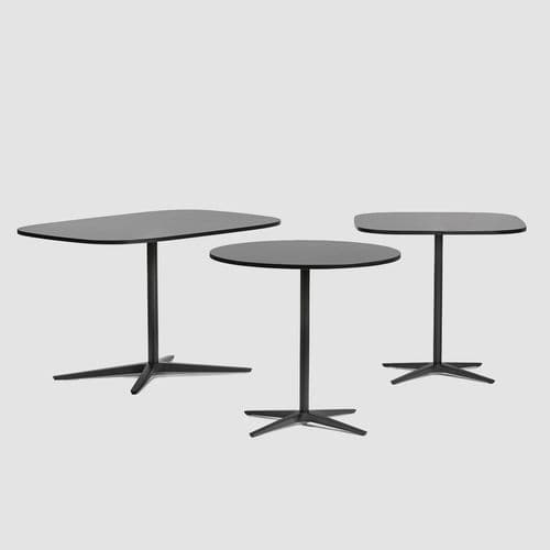 Moderner Tisch - CLUB Table - Bene GmbH - Holzfurnier / melaminbeschichtet / Gestell aus Metall