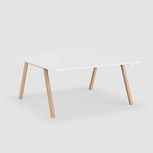Moderner Besprechungstisch - DELTA WORKBENCH - Bene GmbH - Eiche / Massivholz / Natureiche