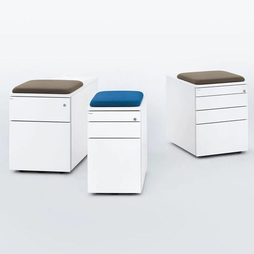 Melaminbeschichteter Schreibtischcontainer - CT - Bene GmbH - mit 3 Schubladen / mit 2 Schubladen / mit 4 Schubladen