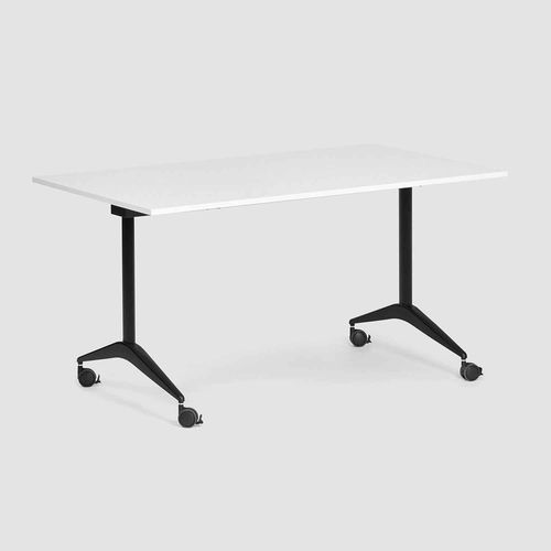 Moderner Tisch - FLEX Schwenktisch - Bene GmbH - melaminbeschichtet / Gestell aus Aluminium / rechteckig
