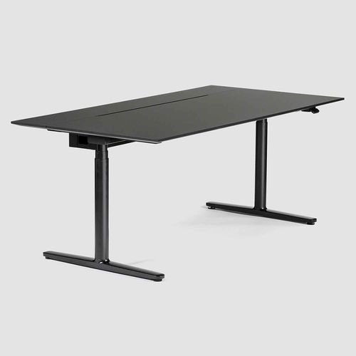 Bodenstehender Schreibtisch - LEVEL LIFT PRO - Bene GmbH - für 2 Personen / modern / MDF