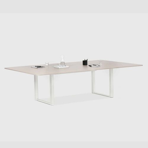 Moderner Besprechungstisch - LEVEL PURE LIFT MEETING QUATTRO - Bene GmbH - Aluminium / Gestell aus Aluminium / rechteckig