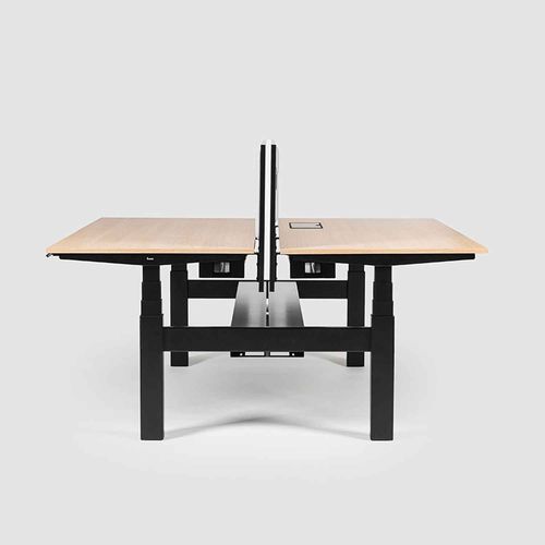 Schreibtisch für Open Space - LEVEL PURE LIFT TWIN - Bene GmbH - bodenstehend / für 2 Personen / modern