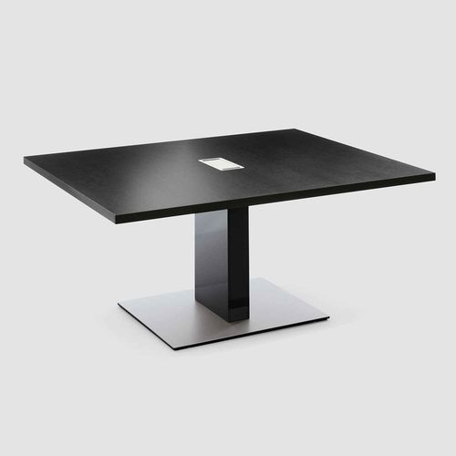 Moderner Besprechungstisch - P2 MEETING - Bene GmbH - Holzfurnier / MDF / Gestell aus Aluminium