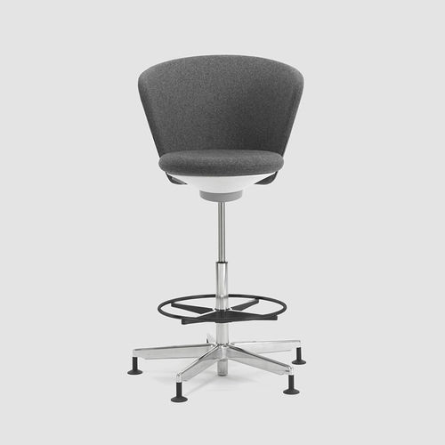 Moderner Arbeitshocker - BAY - Bene GmbH - Stoff / Leder / Kunstleder