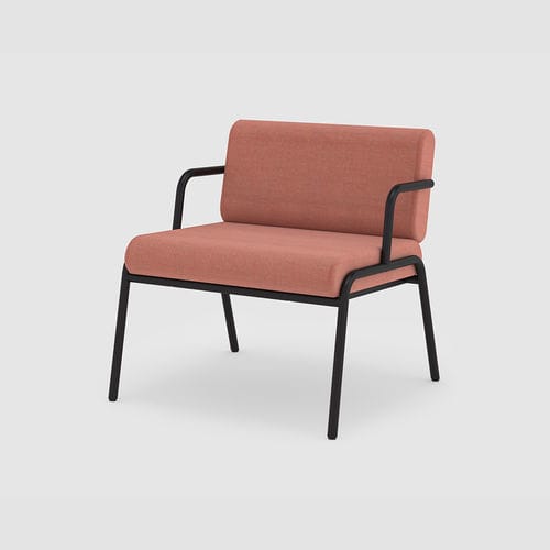 Moderner Sessel - CASUAL - Bene GmbH - Stoff / Metall / grau