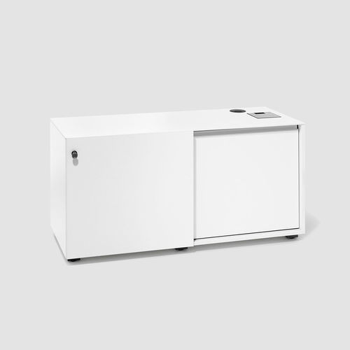 Niedriger Aktenschrank - KT - Bene GmbH - Laminat / mit Schiebetür / modern