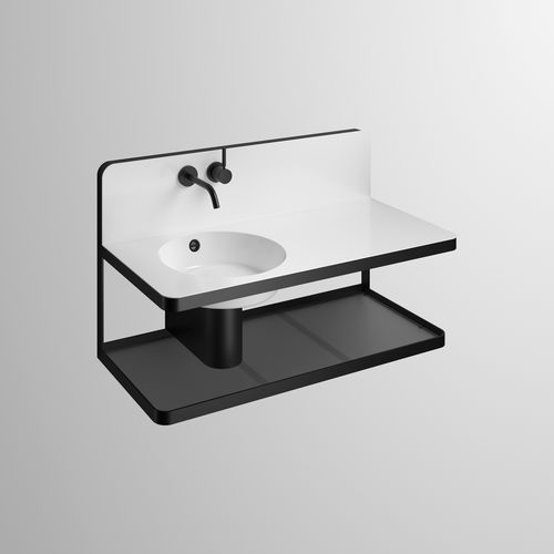 Glas-Waschtischplatte - WP.S19 SERIES - Alape - Metall / maßgefertigt