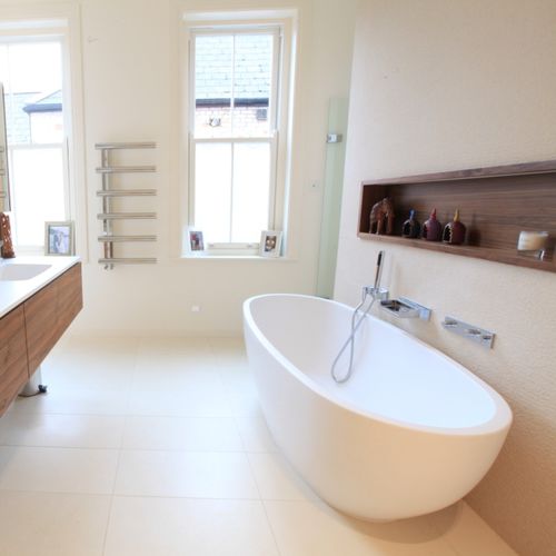 Ovale Badewanne - ECO - Castello Luxury Baths - freistehend / Stein / weiß