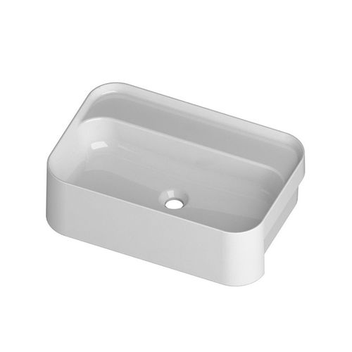 Halbeinbauwaschbecken - SL06040101 - Disegno Ceramica - Keramik / rechteckig / modern