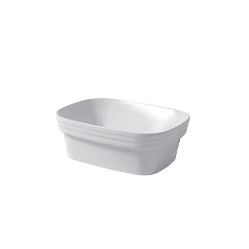 Halbeinbauwaschbecken - LOOM : LO050I3801  - Disegno Ceramica - Keramik / rechteckig / modern