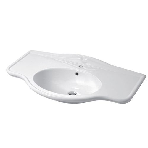 Einbauwaschbecken - PAOLINA : PA11000101 - Disegno Ceramica - Keramik / oval / modern
