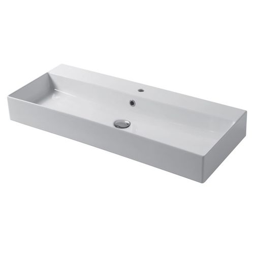 Wand-Waschbecken - SLIM : SS10046101 - Disegno Ceramica - Keramik / rechteckig / modern