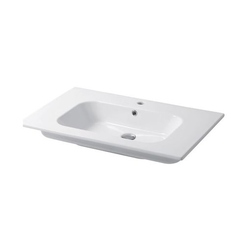 Einbauwaschbecken - QUBO : QS08151101 - Disegno Ceramica - Keramik / rechteckig / modern