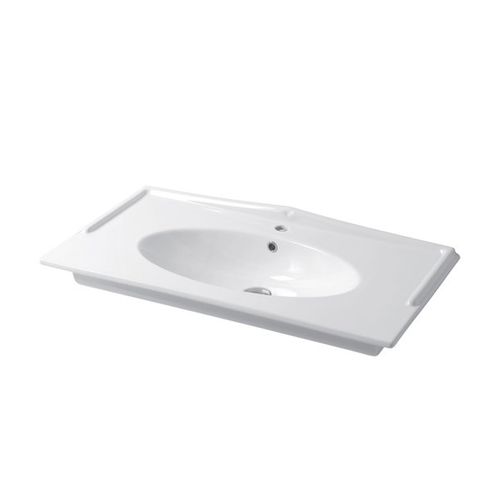 Einbauwaschbecken -  QV09651101/QV09651301/QV07151301 - Disegno Ceramica - Keramik / oval / modern