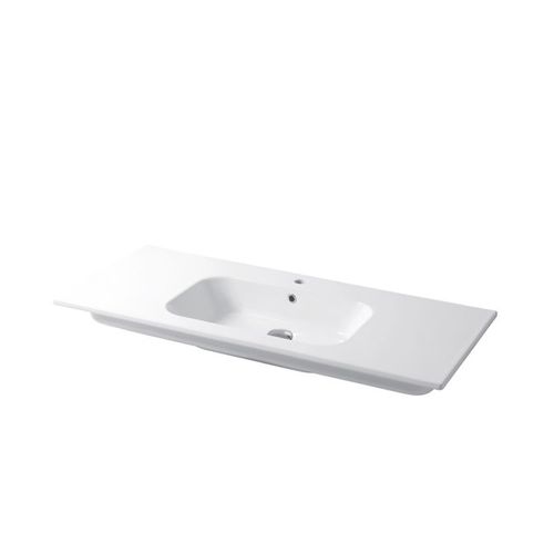 Einbauwaschbecken - QUBO : QS10651101 - Disegno Ceramica - Keramik / rechteckig / modern