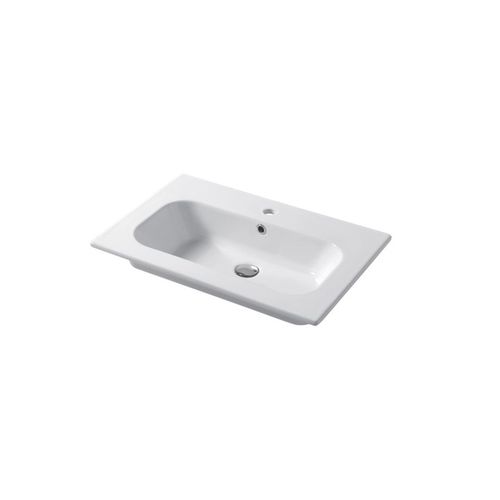 Einbauwaschbecken - QUBO : QS07146101 - Disegno Ceramica - Keramik / rechteckig / modern