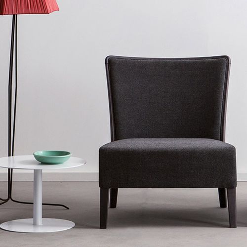 Klassischer Kaminsessel - LONDRA D - DRIGANI SRL - Stoff / Massivholz / Polster