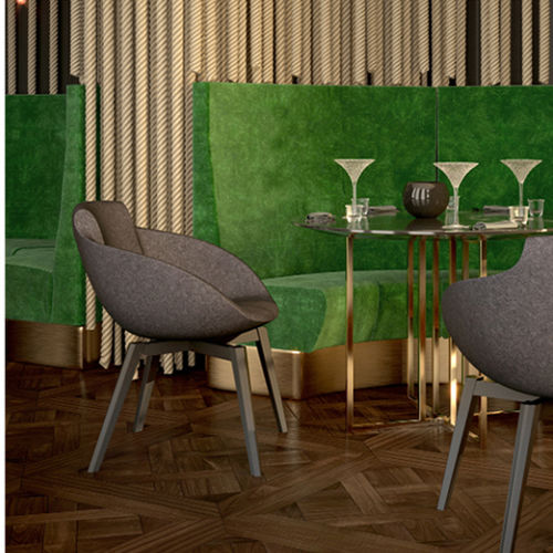 Moderner Stuhl - PL THE ROOM - DRIGANI SRL - für den Innenraum / Samt / Kunstleder