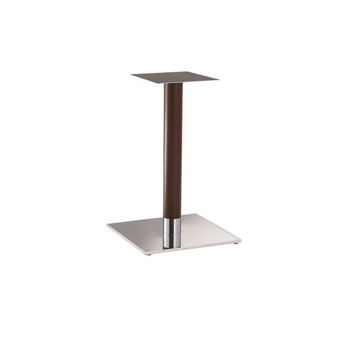 Tischgestell / polierter Edelstahl - FT 070 - DRIGANI SRL - Holz / modern