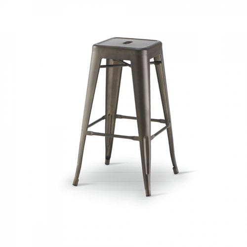 Moderner Barhocker - SG 501/INT - DRIGANI SRL - Stahl / Gestell aus Metall / mit 4 Beinen