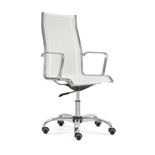 Moderner Bürostuhl - UF 545 A - DRIGANI SRL - für den Innenraum / Stoff / Gestell aus verchromtem Metall
