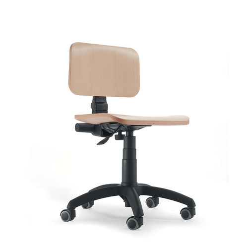 Moderner Bürostuhl - UF 349 - DRIGANI SRL - für den Innenraum / Holz / Gestell aus Kunststoff
