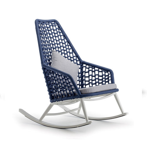 Schaukelsessel - DOMINICA - DRIGANI SRL - modern / Stoff / Aluminium