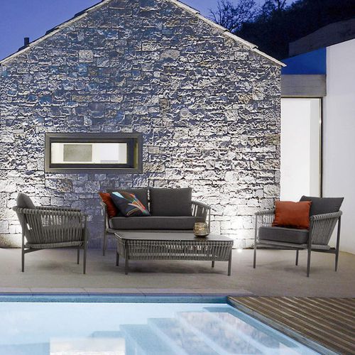 Modernes Sofa - DOLOMITI - DRIGANI SRL - für Außenbereich / Sunbrella® / Acrylgewebe