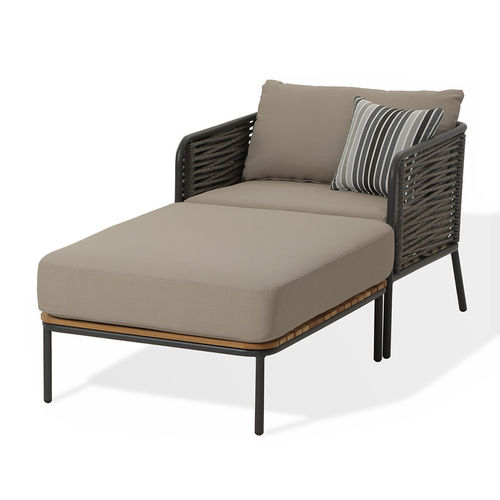 Moderne Liege - CORTINA  - DRIGANI SRL - Textilene / Aluminium / für Außenbereich