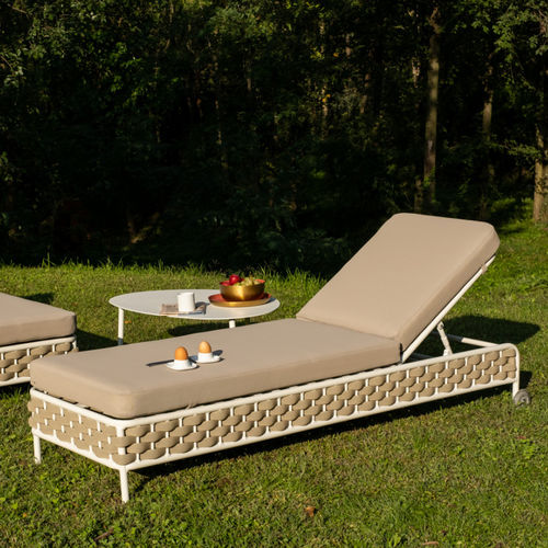 Moderne Sonnenliege - LOVE  - DRIGANI SRL - Textilene / Kordel / Aluminium
