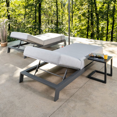 Moderner Couchtisch - SANTIAGO - DRIGANI SRL - Blech / Gestell aus Aluminium / quadratisch